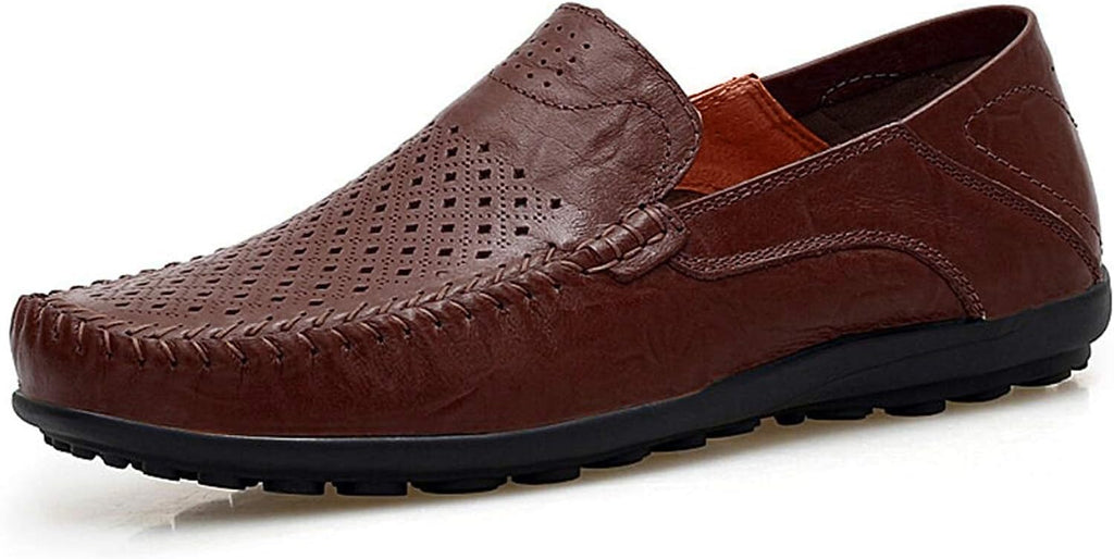 VUN Men's Premium Genuine Leather Casual Slip on Loafers
