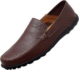 VUN Men's Premium Genuine Leather Casual Slip on Loafers