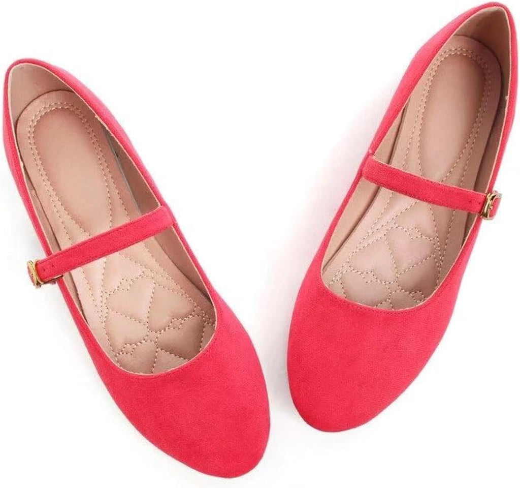 VUN Women's Slip on Flats,Classy Round Toe Solid