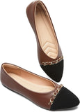 VUN Women's Flats Shoes Faux Suede Ballet Flats Comfortable