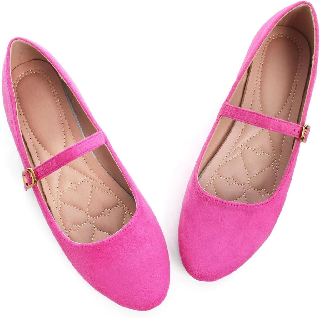 VUN Women's Slip on Flats,Classy Round Toe Solid