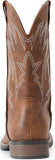 VUN Cowboy Boots For Men Square Toe Western Boots Durable Classic Embroidered