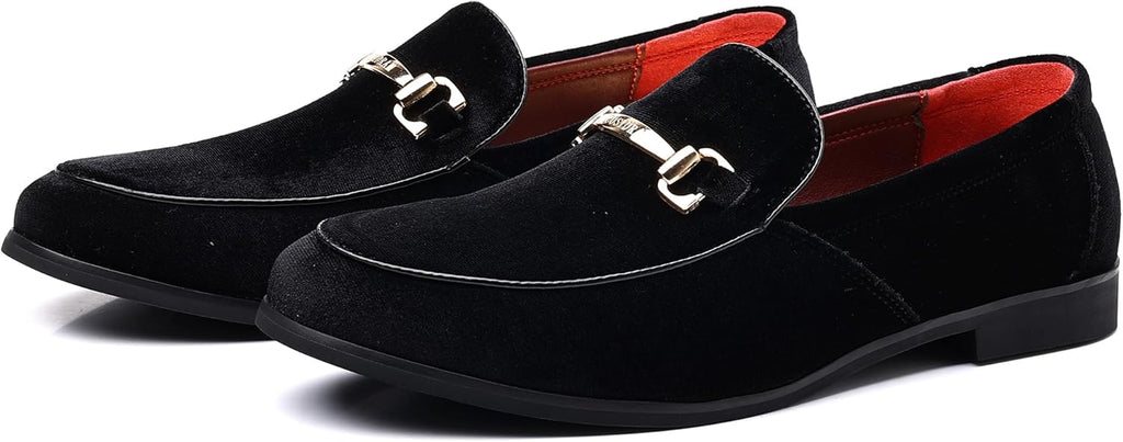 VUN Mens Dress Shoes Loafers Business Classic Suede