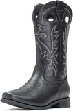 VUN Cowboy Boots for Boys Girls Western Square Toe Cowgirl Boots Mid Calf Riding Shoes
