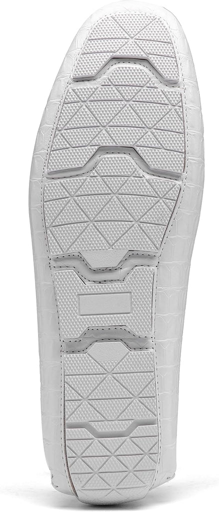 VUN Men's Loafers Crocodile Printed Casual Mens Slip On