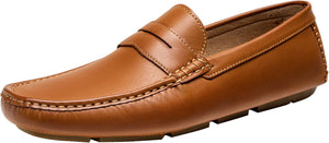 VUN Men's Loafers Casual Slip On Shoes Soft Penny Loafers