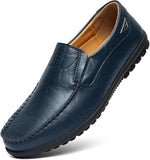 VUN Men’s Casual Leather Fashion Slip-on Loafers Shoes