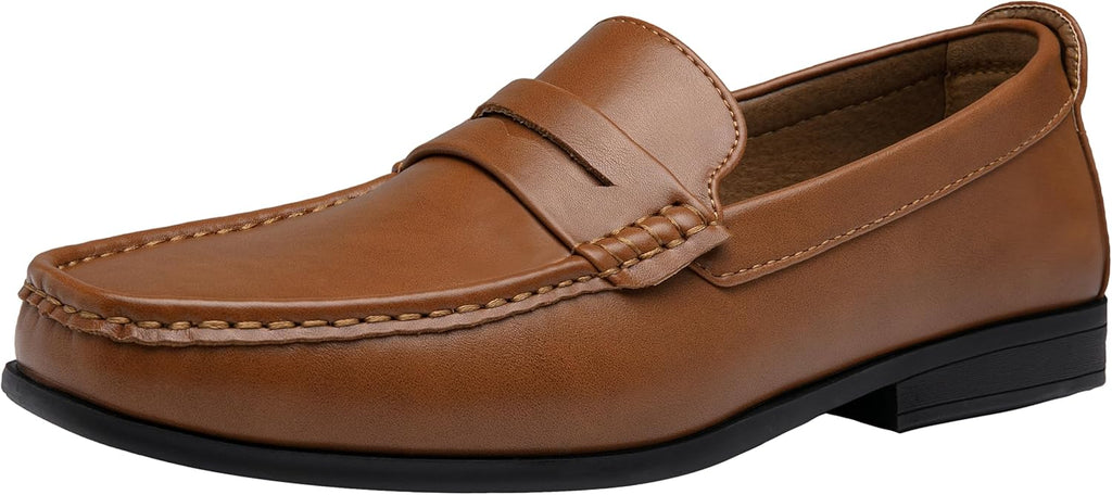 VUN Men's Loafers Casual Slip On Shoes Soft Penny Loafers