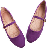 VUN Women's Slip on Flats,Classy Round Toe Solid