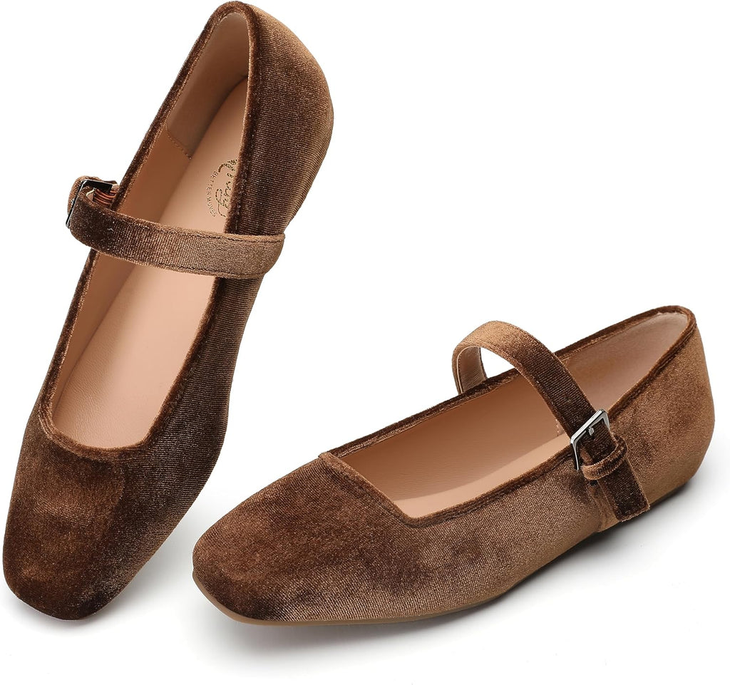 VUN Mary Jane Shoes Women Woven Flats for Women