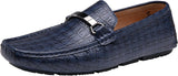 VUN Men's Loafers Crocodile Printed Casual Mens Slip On