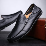 VUN Men's Premium Genuine Leather Casual Slip on Loafers