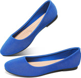 VUN Round Toe Women Flat Shoes Slip on