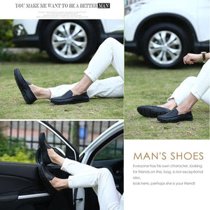 VUN Men's Premium Genuine Leather Casual Slip on Loafers