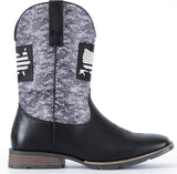VUN Cowboy Boots For Men Square Toe Western Boot Durable Classic Fashionable Embroidered