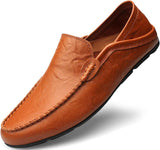 VUN Men's Premium Genuine Leather Casual Slip on Loafers