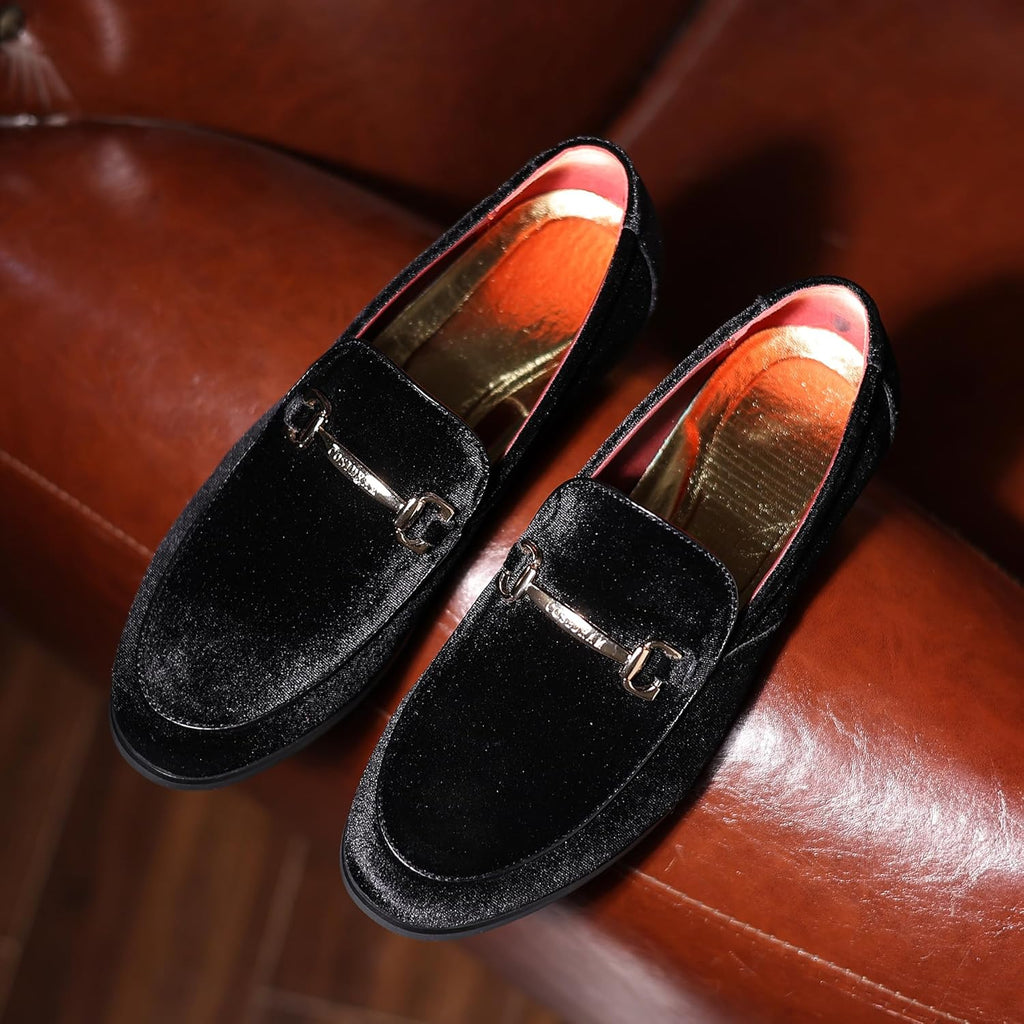 VUN Mens Dress Shoes Loafers Business Classic Suede