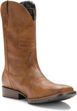 VUN Cowboy Boots For Men Wide Western Boot Traditional American Flag Retro Square Toe Country Work Boots