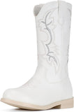 VUN Cowgirl Boots Cowboy Boots For Girls Boys Kids Toddler Fashion Western Boots Mid Calf Riding Shoes