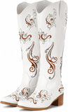 VUN Cowboy Boots for Women Sparkly Rhinestone Cowgirl Boots