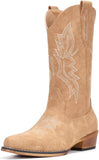 VUN Cowboy Boots For Women Western Boots Cowgirl Boots Pull On Pointy Toe Mid Calf Boots