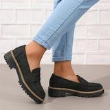 VUN Womens Loafers Shoes Platform Chunky Penny Loafer Lug Sole Comfortable Slip On Work Office Business Casual Dress Shoes