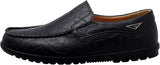 VUN Men’s Casual Leather Fashion Slip-on Loafers Shoes