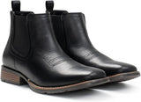 VUN Cowboy Boots For Men Ankle Boots Western Boot Casual Dress Slip On Chelsea Men