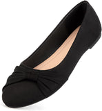 VUN Women's Flats Shoes Faux Suede Round Toe Ballet
