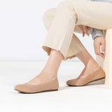VUN Women’s Ballet Flat Shoes Knit Dress Shoes Round Toe