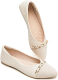 VUN Women's Flats Shoes Faux Suede Ballet Flats Comfortable