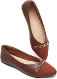 VUN Women's Flats Shoes Faux Suede Ballet Flats Comfortable