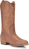 VUN Cowboy Boots For Women Western Boots Cowgirl Boots Pull On Pointy Toe Mid Calf Boots