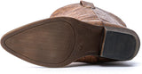 VUN Cowboy Boots For Women Mid Calf Western Cowgirl Boots with Chunky Heel