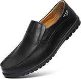 VUN Men’s Casual Leather Fashion Slip-on Loafers Shoes
