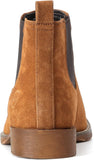 VUN Genuine Cowhide Suede Chelsea Boots For Men Western Boots Ankle Boot Casual Dress Slip On