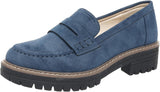 VUN Womens Loafers Shoes Platform Chunky Penny Loafer Lug Sole Comfortable Slip On Work Office Business Casual Dress Shoes