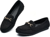 VUN Women's Wide Loafers Shoes Cute