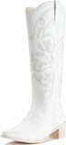 VUN Cowboy Boots For Women Pointy Toe Women's Western Boots Cowgirl Boots Mid Calf Boots