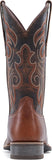 VUN Women's Leather Western Boots Square Toe Cowboy Boots for Women Mid Calf
