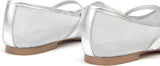 VUN Mesh Ballet Flats Square Toe Mary Jane Flats