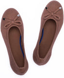VUN Women’s Ballet Flat Shoes Knit Dress Shoes Round Toe