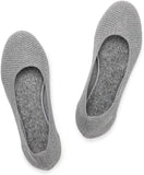 VUN Women’s Ballet Flat Shoes Knit Dress Shoes Round Toe