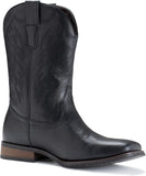 VUN Cowboy Boots For Men Wide Foot Square Toe Western Boots with Classic Embroidered