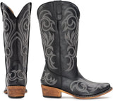 VUN Cowboy Boots For Women Mid Calf Cowgirl Boots Pointy Toe Western Boot