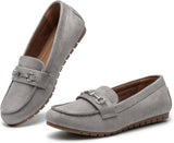 VUN Women's Wide Loafers Shoes Cute Dressy Shoes