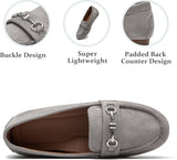 VUN Women's Wide Loafers Shoes Cute Dressy Shoes