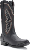 VUN Cowboy Boots For Men Western Boot Embroidered Square Toe