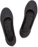 VUN Women’s Ballet Flat Shoes Knit Dress Shoes Round Toe