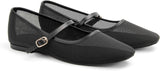 VUN Mesh Ballet Flats Square Toe Mary Jane Flats